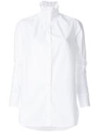 Carven Smocked Collared Shirt - White
