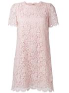 Dolce & Gabbana - Lace Dress - Women - Silk/cotton/nylon/viscose - 46, Pink/purple, Silk/cotton/nylon/viscose