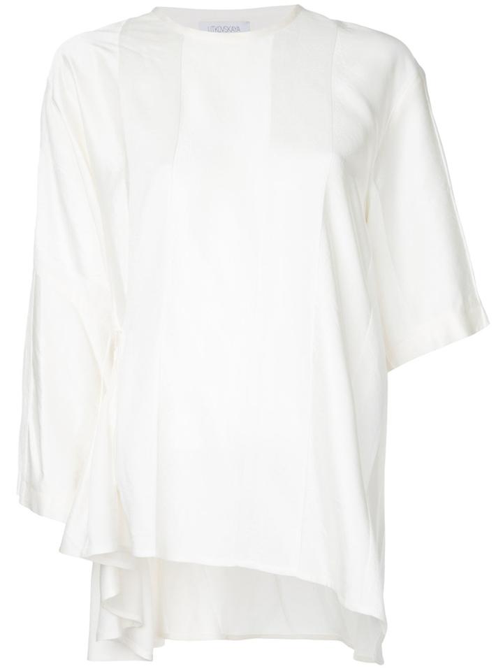 Litkovskaya Asymmetric Marie Top - White