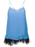 Dorothee Schumacher Feather Hem Camisole - Blue