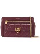 Givenchy Embossed Chain Wallet - Purple