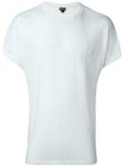 Just Cavalli Tiger Embroidery T-shirt, Men's, Size: Medium, White, Cotton/polyester