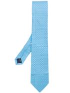 Salvatore Ferragamo Anchor Micro Print Tie - Blue