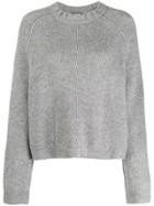 Kristensen Du Nord Boxy Round Neck Sweater - Grey
