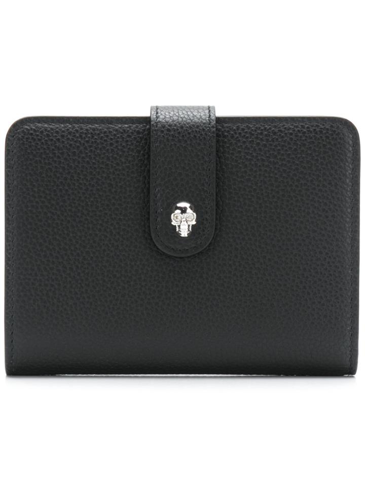 Alexander Mcqueen Skull Folded Wallet - Black