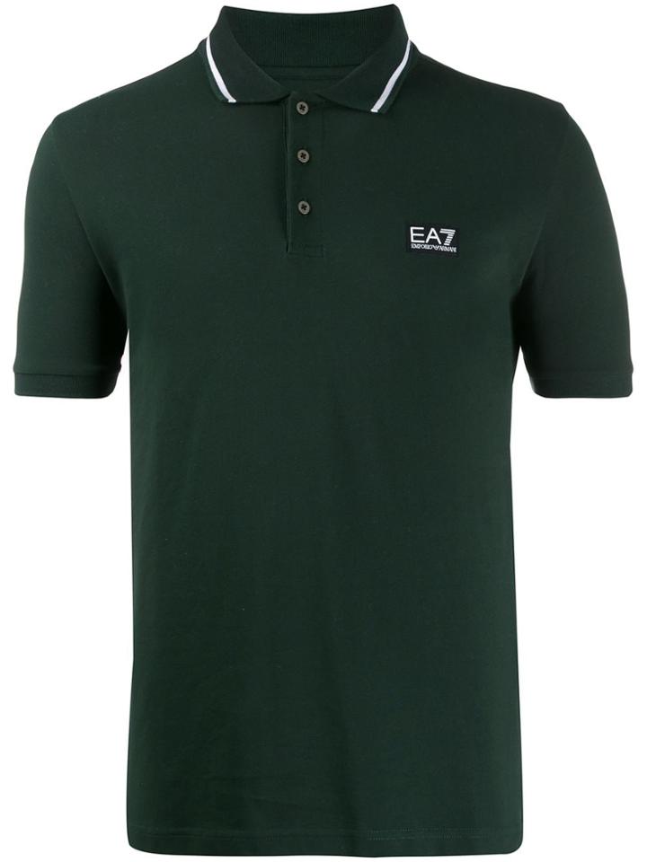 Ea7 Emporio Armani Logo Polo Shirt - Green