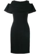 Osman Cold Shoulder Dress, Women's, Size: 14, Black, Wool