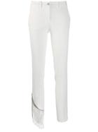 Philipp Plein Crystal Fringe Trousers - White