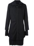 Thom Krom Double Layered Coat, Men's, Size: Small, Black, Cotton