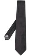 Canali Adjustable Dotted Tie - Black