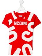 Moschino Kids Logo Print T-shirt, Girl's, Size: 6 Yrs, Red