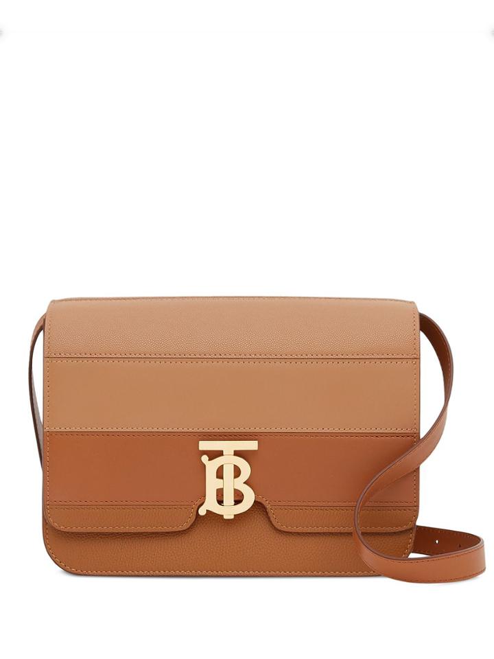 Burberry Medium Panelled Tb Shoulder Bag - Brown
