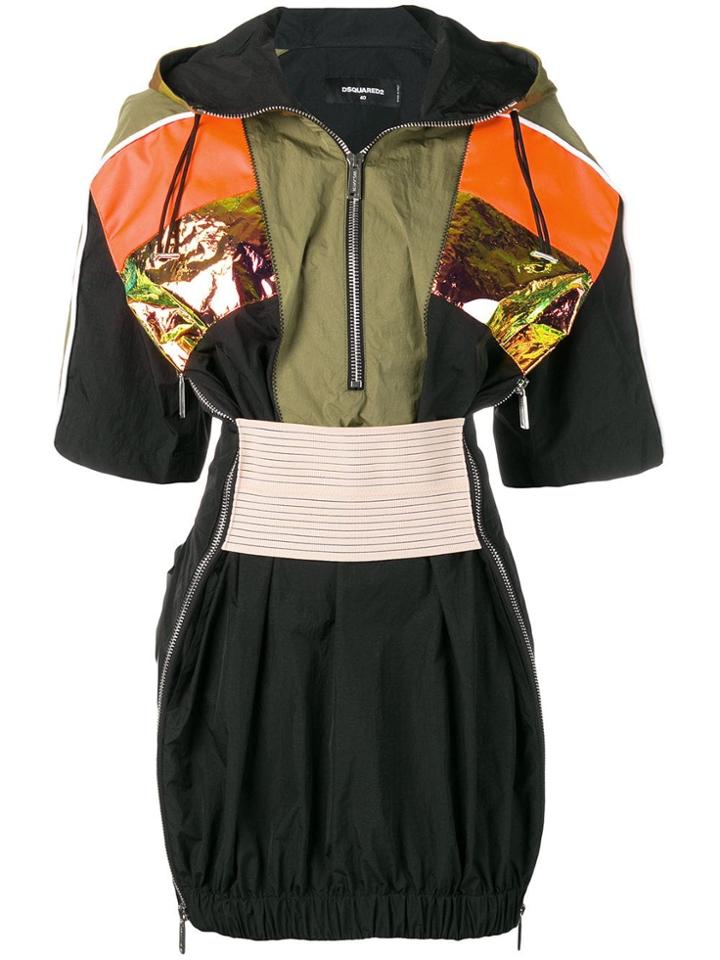 Dsquared2 Sport Technical Mini Dress - Black