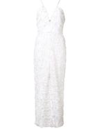 Christian Siriano Petal Dress, Women's, Size: 6, White, Polyester