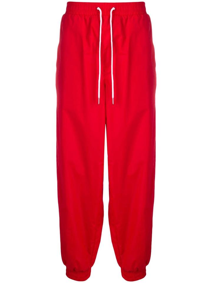 Calvin Klein Jeans Loose-fit Logo Track Pants - Red