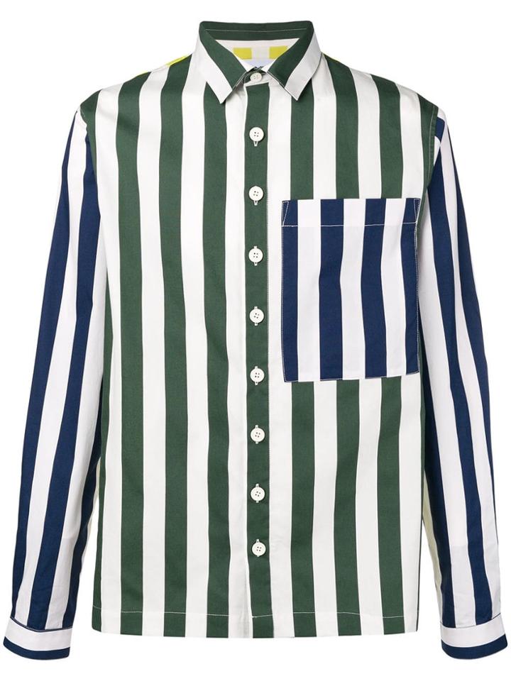 Sunnei Striped Loose Shirt - White