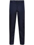 Prada Nylon Gabardine Style Cropped Trousers - Blue