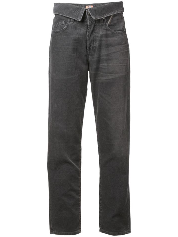 Jean Atelier Straight-leg Trousers - Grey