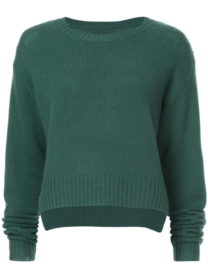 Rta Cashmere Crew Neck Sweater - Green