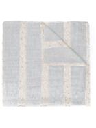 Eleventy - Sequin Stripe Scarf - Women - Polyamide/polyester/modal/viscose - One Size, Grey, Polyamide/polyester/modal/viscose
