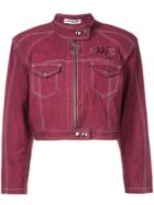 Hardeman Denim Biker Jacket - Red