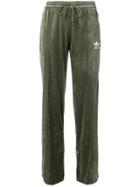 Adidas Logo Velvet Track Pants - Green