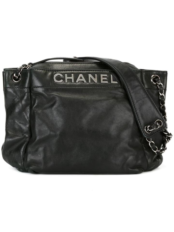 Chanel Vintage Logo Plaque Tote