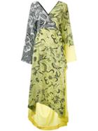 Diane Von Furstenberg - Printed Wrap Dress - Women - Silk - M, Yellow/orange, Silk