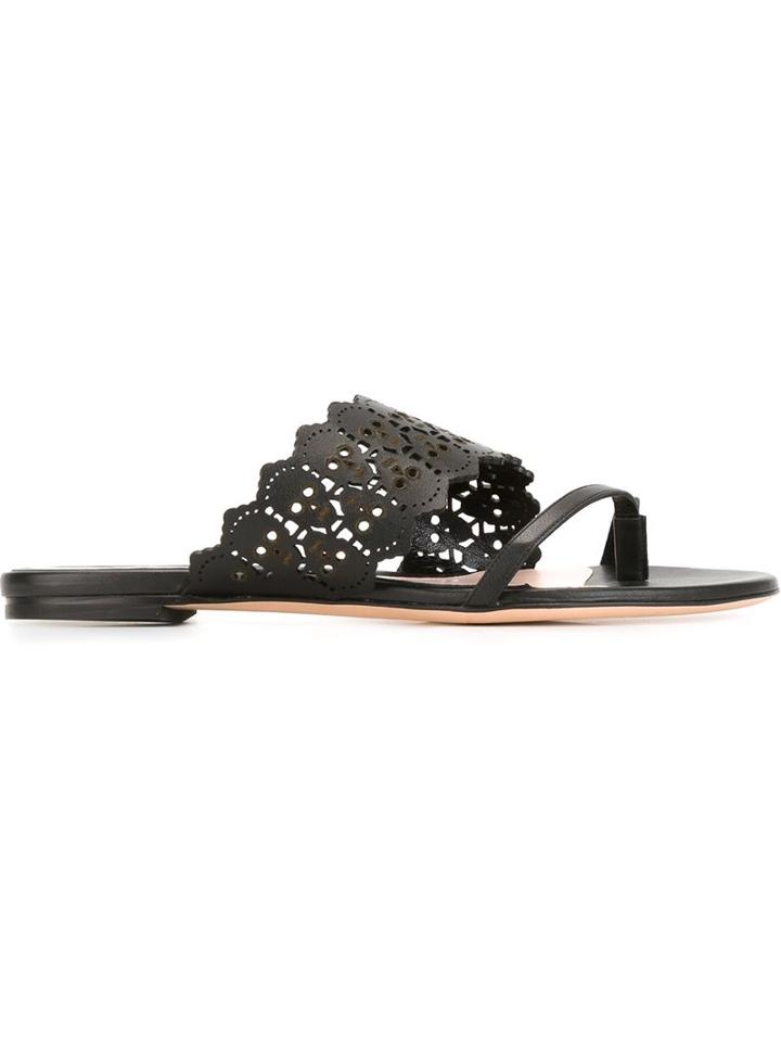 Alexander Mcqueen Laser Cut Sandals