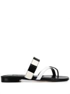 Manolo Blahnik Colour Block Sandals - Black