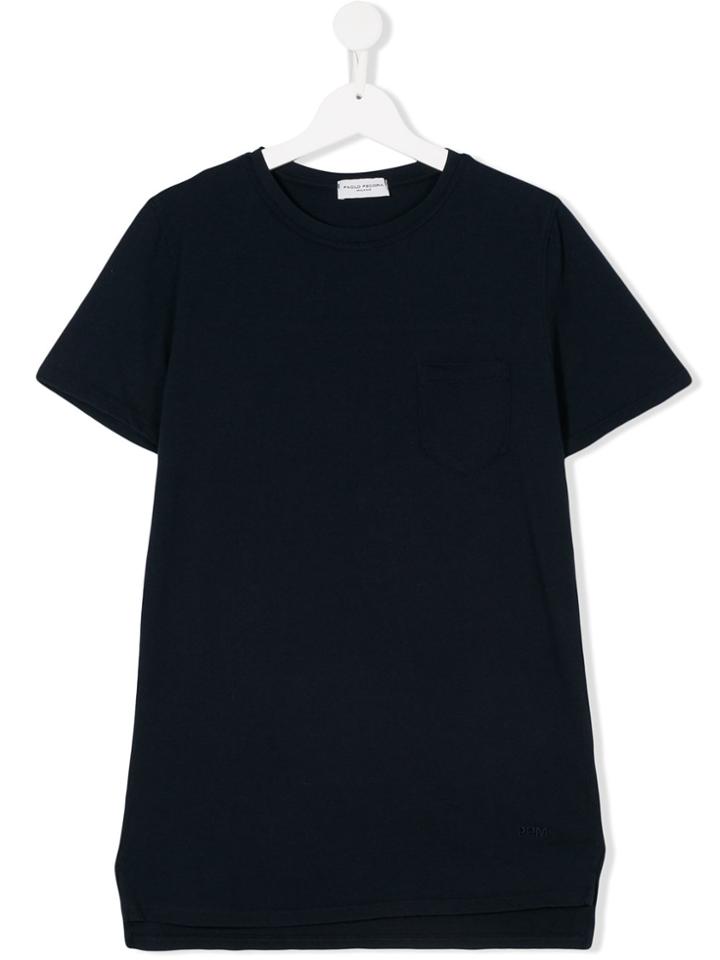 Paolo Pecora Kids Teen Crew-neck T-shirt - Blue