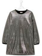 Pinko Kids Teen Metallic Dress - Silver