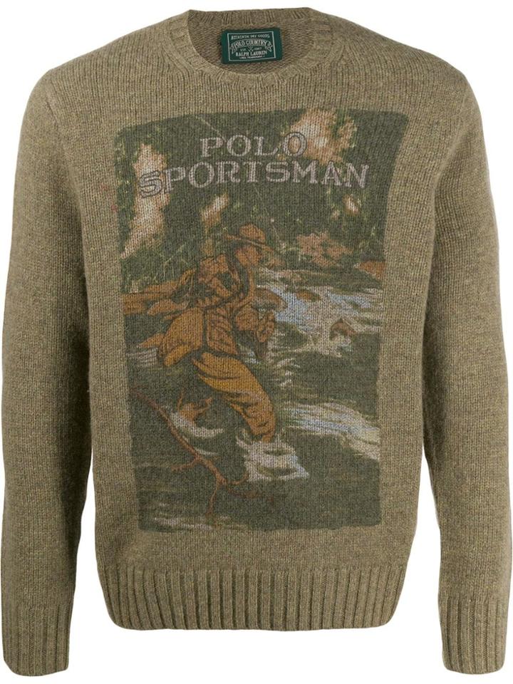 Polo Ralph Lauren Sportsman Print Jumper - Green