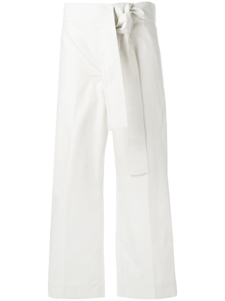 Sofie D'hoore High Waisted Pants, Women's, Size: 36, White, Cotton