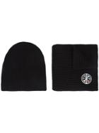 Aztech Mountain 1st Tracks Hat & Scarf - Black