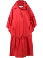 Golden Goose Deluxe Brand Hooded Liv Cape - Red