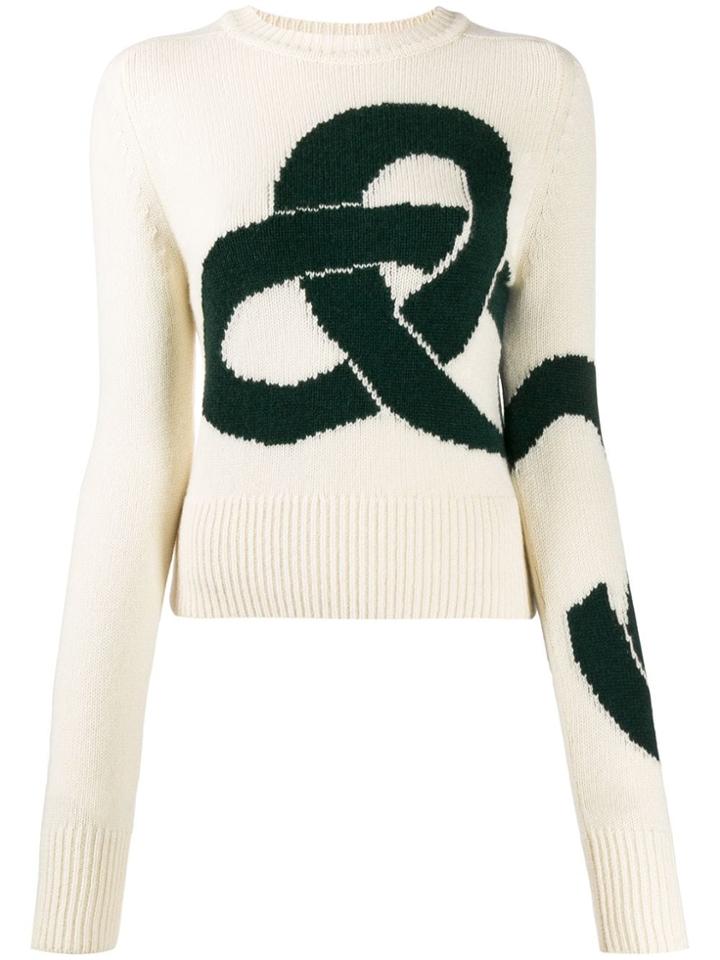 Victoria Beckham Victoria Beckham 1419kju000888a Cream-dark Green -