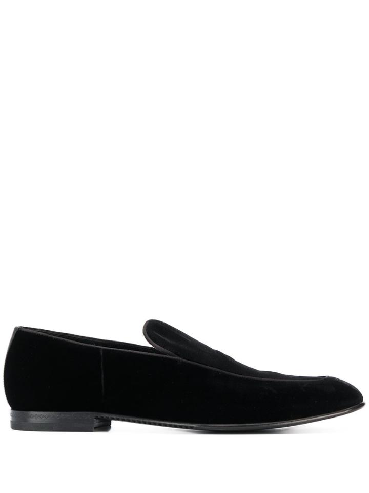 Ermenegildo Zegna Slip On Loafers - Black