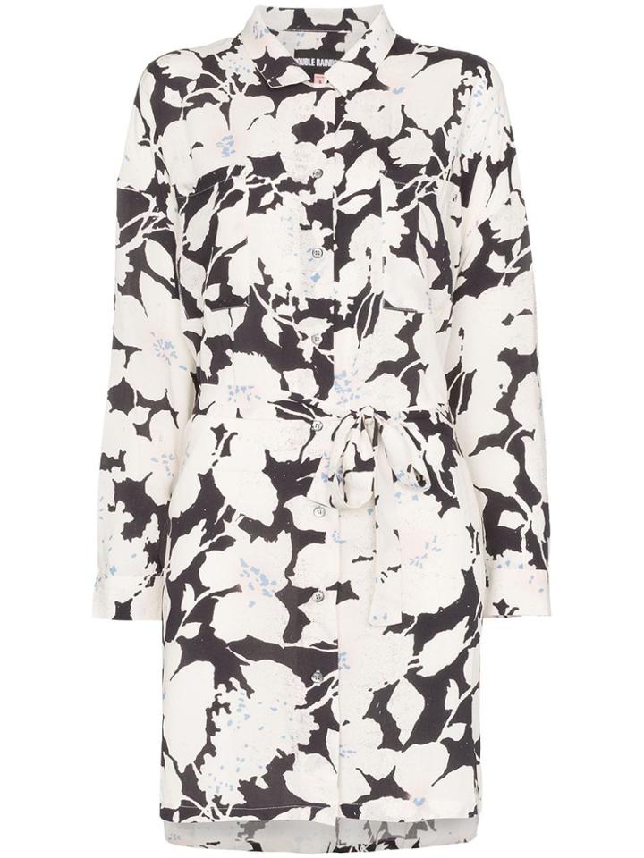 Double Rainbouu Cloud Control Floral Print Shirt Dress - Multicolour