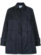 Prada Belted Puffer Jacket - Blue