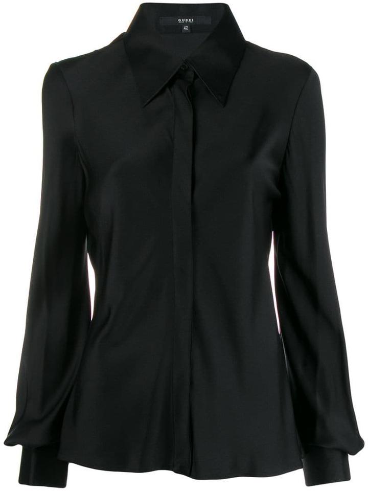 Gucci Pre-owned 2000's Balloon Cuffs Shirt - Black
