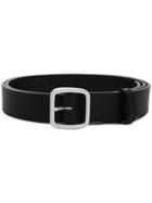 Comme Des Garçons Shirt Square Buckle Belt - Black