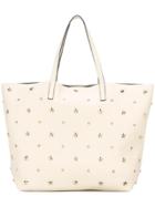 Red Valentino Star Stud Shopper Tote - White