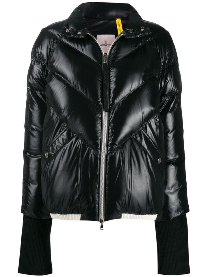 Moncler Long Sleeve Padded Coat - Black