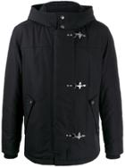 Fay Hooded Waterproof Short Jacket - Black