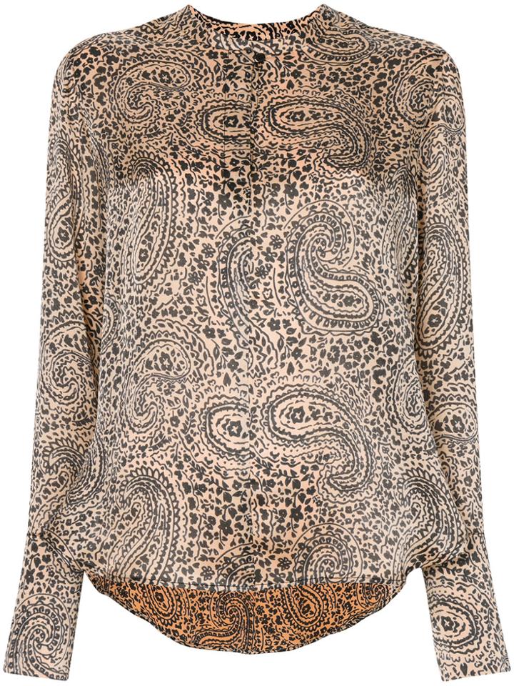 Christian Wijnants Tiya Paisley Print Blouse - Yellow & Orange
