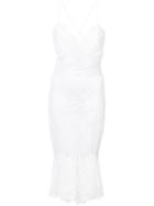 Nicole Miller Embroidered Dress - White