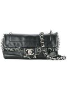 Chanel Vintage Cc Logo Quilted Shoulder Bag - Black