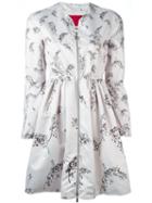 Moncler Floral Pattern Flared Jacket - Pink