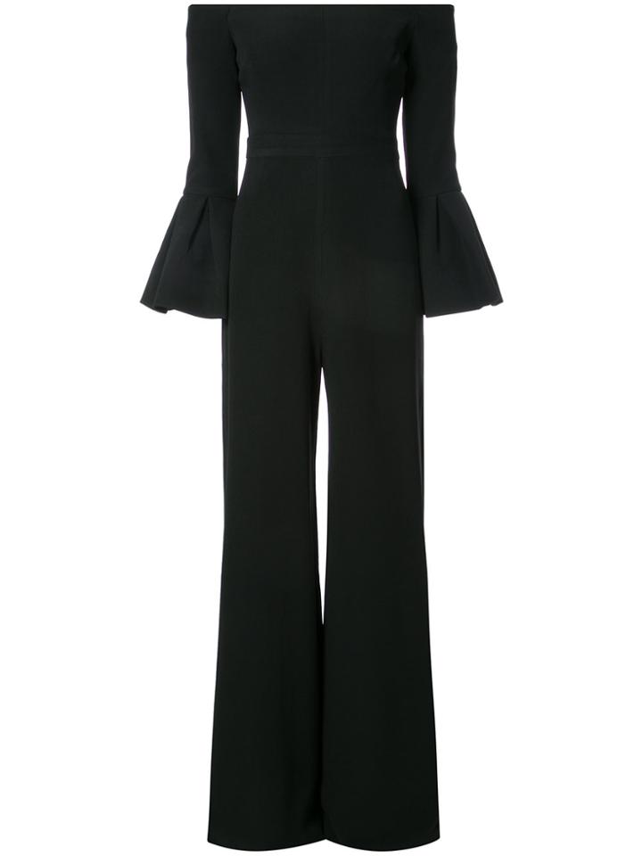 Alexis Flared Cuff Jumpsuit - Black